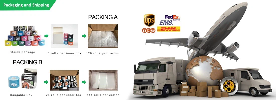 Shipping of kinesiology tape Shipping of kinesiology tape